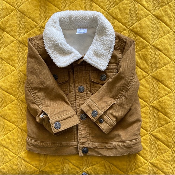 Carters Boys 2T-4T Long Sleeve Faux Sherpa Collar Jacket Carters